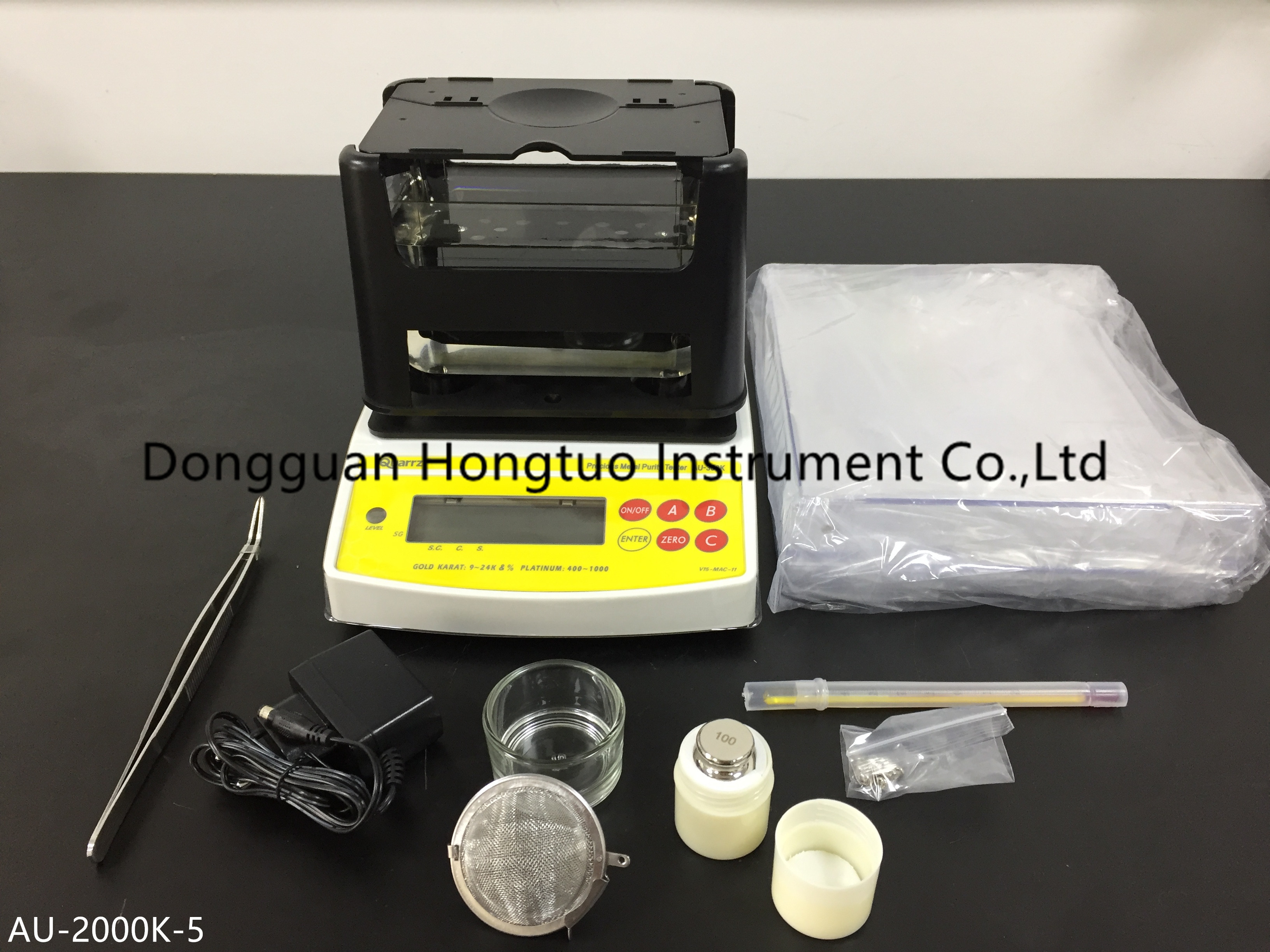 Gravitomètre électronique numérique AU-2000K/testeur de gravité spécifique/densimètre de pureté d'or avec une excellente qualité par livraison gratuite