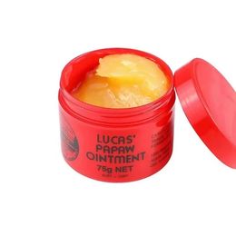 AU Lucas papaye baume à lèvres nourrissant en profondeur brillant à lèvres Anti fissuration décoloration lignes à lèvres rouge à lèvres papaye pommade crème réparatrice pour les lèvres 75g