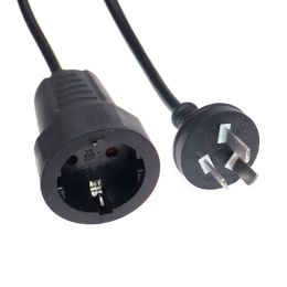 AU PDU UPS AC -netsnoer, Au Australian 3pin Mannelijke plug op Europa Schuko vrouwelijke Socket Power Adapter Cable 30cm/50 cm