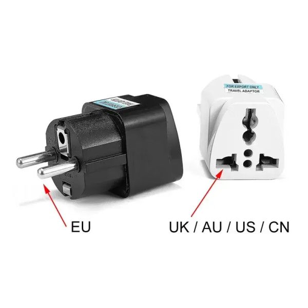 AU UK US à UE Socket électrique Socket KR Plug Adaptateur Type E / F France Allemagne Universal Euro European Adapter Converter AC OUTLET
