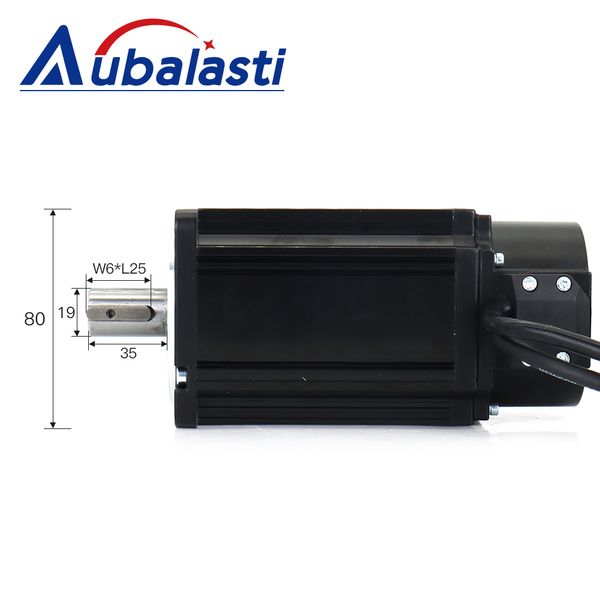 AUBALASTI 1KW AC SERVO MOORT KITS 80ST-M04025 4N.M 220V 2500RPM MATTRAL PERMANENT MATCH PLID AASD-20A pour la machine à graveur CNC