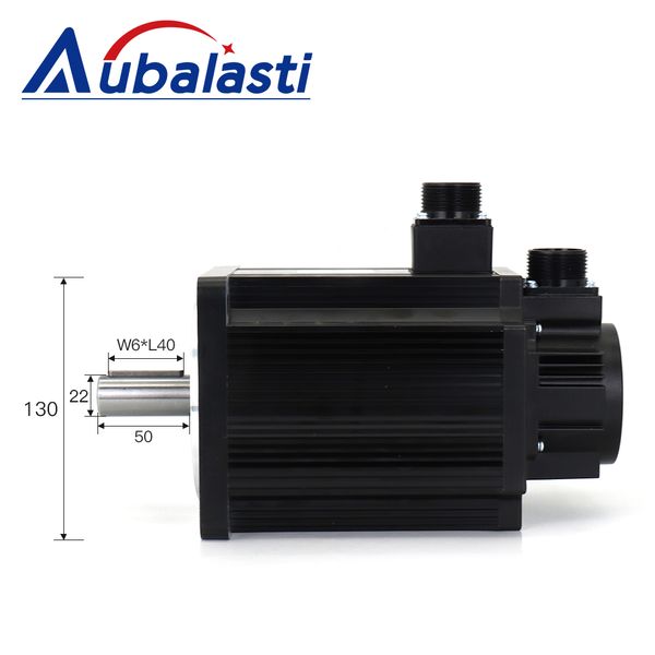 AUBALASTI 2KW AC SERVO MOTOR KITS 130ST-M07725 7,7N.M 220V 2500RPM MATCHER PRUMERNET PRINDIT PLIDE AASD-30A pour la gravure CNC