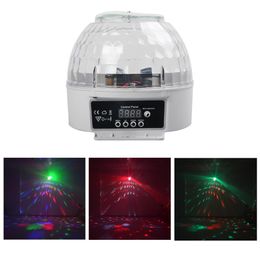 AUCD DMX 512 Digital RGBW 1W LED Fleur Cristal Boule Magique Lumière Disco DJ Club KTV Party Show Home Stage Lighting LE-MB3281c