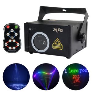 AUCD IR Control remoto Tarjeta SD Edición de programa ILD DMX Animación Escaneo RGB Proyector láser a todo color Luces Disco Party DJ Show Stage 237B