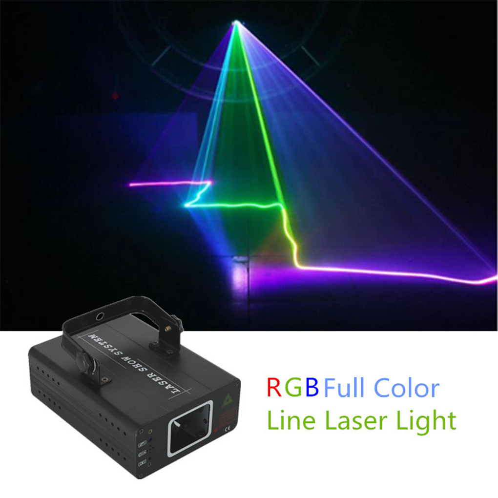 AUCD Mini RGB Full Color Laser Projector Light DMX Master-slave DJ Party Home Show Professional Stage Lighting DJ-507RGB