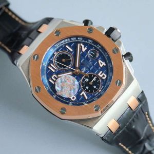 Audemar Pigeaut 2Tyt Montres AP Chronograph Cher Royal avec Box Watch Oak High Quality Automatic Mécanique UHR Superclone Cal.3126 STRAPE DE RÉSBILLE MONTRE LUXE