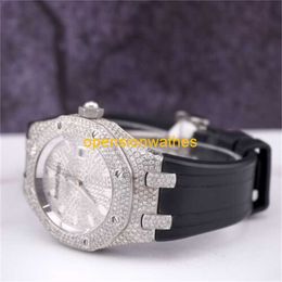 Audemar Pigue luxe horloges heren automatisch horloge Audemar Pigue Donna Royal Oak Orologio Argento 33mm su misura 10ct diamanti fncccc