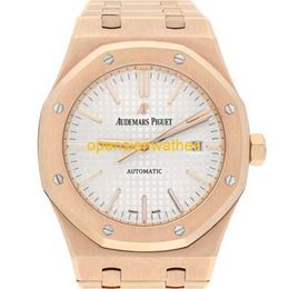 Audemar Pigue luxe horloges Men's Automatic Watch Audemar Pigue Royal Oak Autograph Rose Gold Mens polshorloge 41mm 15400or OO.1220or.02 FNX7