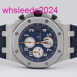 Audemar Pigue Relógios de luxo Royal Oak 26470ST.OO.A027CA.01 Relógio mecânico automático masculino com mostrador azul de diâmetro 42 mm 2024 HB KM88