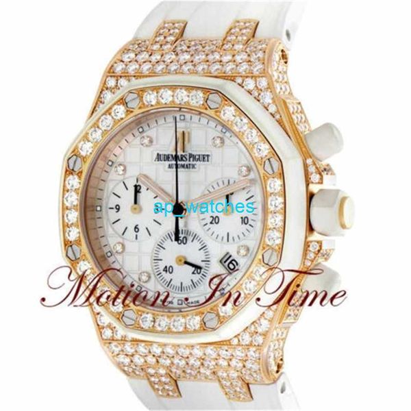 AUDEMAR PIGUE MENS'S Watch Match de luxe en confiance Audemar Pigue Royal Oak Mme Offshore Rose Gold Diamond 26092OK ZZ D010CA.01 Funix