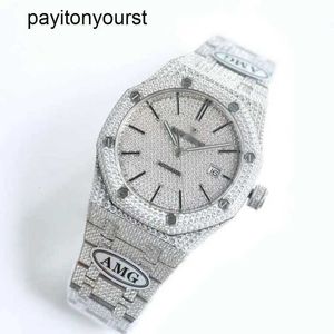 Audemar Pigue Montre AP Diamant Montres Cher Plein Diamant Hommes Montre Ap Menwatch Auto Montre-Bracelet Qlzl Haute Qualité Mouvement Mécanique Piglet Uhr Bust Down Montr