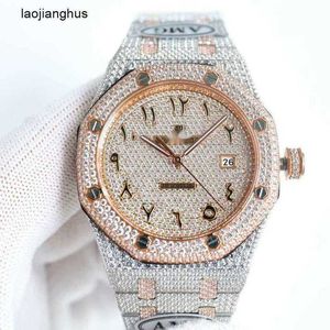 Audemar Pigue Montre AP Diamant Montres Cher Plein Hommes Ap Menwatch Auto Montre-Bracelet Lr2p Haute Qualité Mouvement Mécanique Porcelet Uhr Buste Vers Le Bas Montre i rj