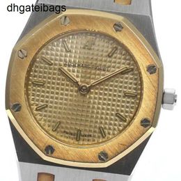 Audemar Pigue Uhr Automatische Schweizer Uhren Audemar Pigue Royal Oak Quarzuhr mit Goldzifferblatt Damenuhr_ Siebenhundertsechsundachtzig