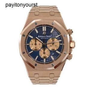 AUDEMAR Pigue Watch Royal Oak APF Watch Factory 41mm Blue Index Hour Diad Rose Gold Vh6r