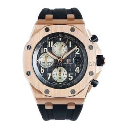 Audemar Piquet Montres de créateurs de luxe Apsf Royals Oaks Montre-bracelet Epic Watch Série pour hommes Or rose 18 carats Mécanique automatique AudemarrsP Acier inoxydable étanche