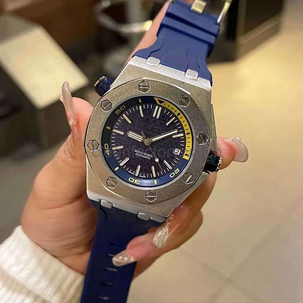 Audemar Piquet Relojes de diseño de lujo Apsf Royals Oaks Reloj de pulsera Acero Automático Mecánico Hombre Multifuncional Cronógrafo Reloj deportivo AudemarrsP Waterpro