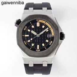 Audemar Piquet Herenhorloge 4308 Automatische horloges 42 mm saffierkeramische duikhorlogekast Mode snel afneembare rubberen band Klassiek polshorloge