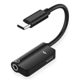 Audiokabel Type C 3.5 Jack oortelefoonkabel USB C tot 3,5 mm hoofdtelefoonadapter voor Huawei P30 Pro Xiaomi Mi 10 telefoonaccessoires