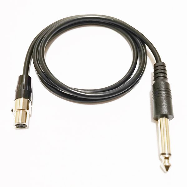 Câbles audio, câble de connecteur d'extension de microphone audio femelle 6,35 mm MONO mâle vers mini XLR 3 broches environ 1 m / 1 pièces