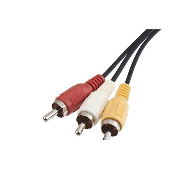 Câbles Audio Connecteurs 180Cm Av Tv Rca Cordon Vidéo Pour Game Cube/Pour Snes Gamecube/Pour N64 64 Magasin De Gros 500Ps/Lot Drop Deliv Dhvsi