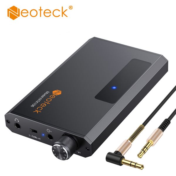 Cables de audio Conectores Neoteck 16-150Ω Amplificador de auriculares HiFi Amplificador de auriculares compatible con Bluetooth AUX portátil de 3,5 mm para teléfono con cable de 3,5 mm 221025