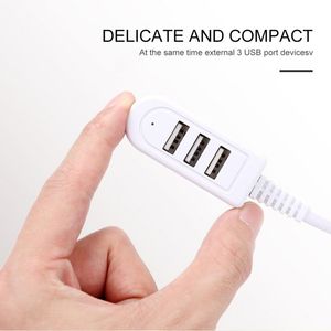 Audiokabels USB Splitter One voor drie 3A Charger Converter Extension Cable Line Expansion Multi-Port Hub digitale gegevenskabels accessoires