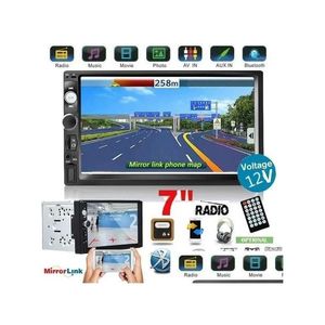 Audio Car Audio O Radio 2 Din 7 Touch Sn Dash MP5 Bluetooth USB Digital 2Din Mtimedia Player View View Camera1 Drop Livrot Automobiles