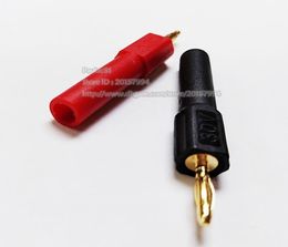 Audio-aansluitingen 4 mm veiligheid banaanstekker vrouwelijk naar goud 2 mm banaanstekker mannelijk adapter2PAIRS4PCS1142498