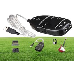 O pédale d'effets de guitare câble de liaison d'interface guitare vers USB enregistrement PCMAC avec pilote CD accessoires de pièces de guitare 3881844