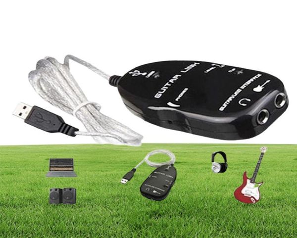 o pedal de efectos de guitarra Cable de enlace de interfaz de guitarra a USB Registro de grabación PCMAC con controlador de CD Accesorios de piezas de guitarra 9601876