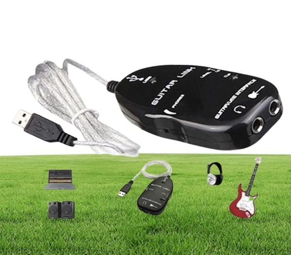 o pedal de efectos de guitarra Cable de enlace de interfaz de guitarra a USB Registro de grabación PCMAC con controlador de CD Accesorios de piezas de guitarra 8147189