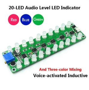 Indicateur de niveau Audio spectre de musique affichage LED son instrument visuel vocal 5V à 12V