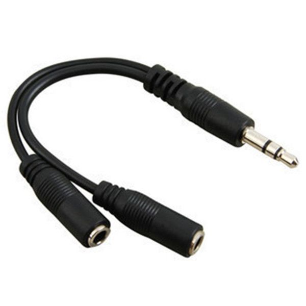 Cable divisor de Audio, conector macho a 2 hembra, Cables de extensión para auriculares, conversión de auriculares para Samsung, mp3, tablet y pc ZZ