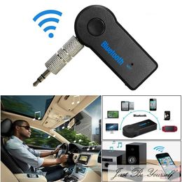Audio Stereo Muziek Thuis Auto Ontvanger Adapter Fm-zender Modulator Handen Carkit 3 5mm MP3 Audio Speler Bluetooth256N
