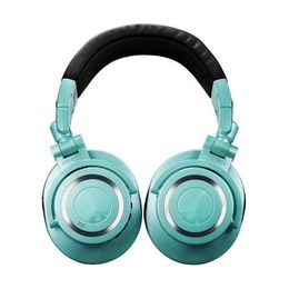 Fones de ouvido AUDIO-TECHNIC para estúdio de gravação de alta qualidade de som usam fones de ouvido confortáveis para dublagem de jogos de DJ