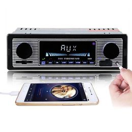 Audios Wireless Car Radio Bluetooth Retro MP3 Multimedia Player AUX USB FM Play Vintage Wireless 12V St￩r￩o Audio Auto Electronics