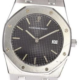 Audpi Royal Montre à grand cadran en chêne pour homme avec mouvement à quartz 56175st Montre à quartz noir pour homme_ Six cent quatre-vingt-dix-neuf mille trois quatre-vingt-quatorze WN-5EUB