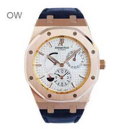 Audpi Royal Reloj de roble con esfera grande para hombre Reloj con movimiento de cuarzo Reloj de pulsera multifunción Epic 26120orood088cr01 Maquinaria automática Oro rosa de 18 quilates Business Se WN-RJLN