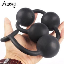 AUEXY grosses perles anales bouchons de Silicone balle Kulki Analne Anaal Buttplug dilatateur Long Analplug jouets sexy pour femme hommes articles de beauté Gay