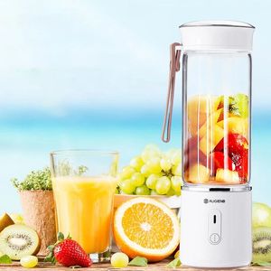 AUGIENB 500ML Électrique Verre Juicer Cup Fruit Extractor Machines Personal Portable Blender Maker Shakes Ice Blender Mixer Juicer 6 Blade USB