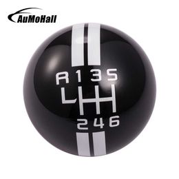 AuMoHall Pommeau de levier de vitesse de voiture manuel à 6 vitesses Résine Auto Shifter Levier Gearstick Ball