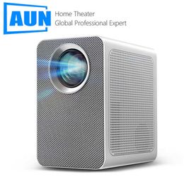 AUN ET50S Mini Proyector Android Full HD 1080p Cine Cinema Proyectores LED Portable 4K Beamer Beamer Teléfono móvil T221217