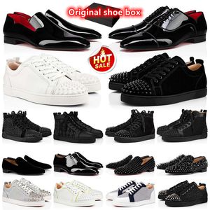 met doos designer kledingschoenen des chaussures Luxe designerschoenen Loafers herenschoenen Plate-forme Hoge Casual Damesschoen Zwart Glitter Platte sneakers