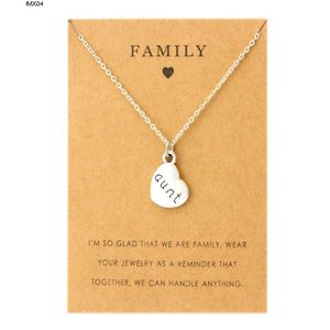 Tante zus oom hangers ketting kettingen oma opa -opa familie moeder moeder dochter vader vader broer zoon mode sieraden liefde xt4g