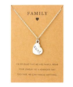 Tante Zus Oom Hangers Ketting Kettingen Oma Opa Familie Moeder Dochter Vader Vader Broer Zoon Mode-sieraden Liefdescadeau5425270