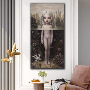 Aurora door Mark Ryden surrealistische muurkunst Canvas schilderij cartoon poster afdrukken klassieke beroemde muurfoto's voor woonkamer decor