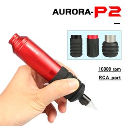 AURORA P2 TATFITAL TATCH TATOO CONNECTEUR RCA 1000 RPM est livré avec trois poignées adaptées à un maquillage permanent de l'art corporel