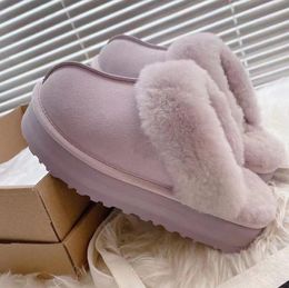AUS HOT 2022 Nouveau motif Boots Bottes de neige épaisses pantoufles semelles Bottes en daim Chaussures classiques courts minime