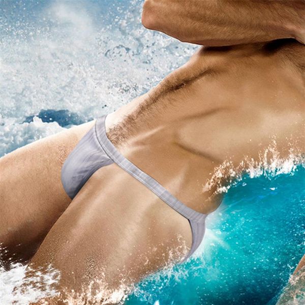 Austinbem Swimsuit Men de natation Briefs Sexy Bikini Mens Swim Sthong Gay Swwear Beach Sea Piscine Piscine de baignade