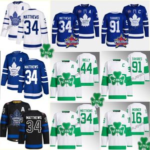 Auston Matthews 2024 St. Pats Maple Leafs Jerseys All-Star Game William Nylander Mitchell Marner 91 Tavares Matt Murray Morgan Rielly Max Domi Calle JarnKrok